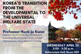 Flyer for talk with Prof. Huck-ju Kwon